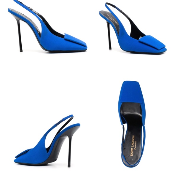 Saint Laurent George Square Toe Pumps - Picture 1 of 8